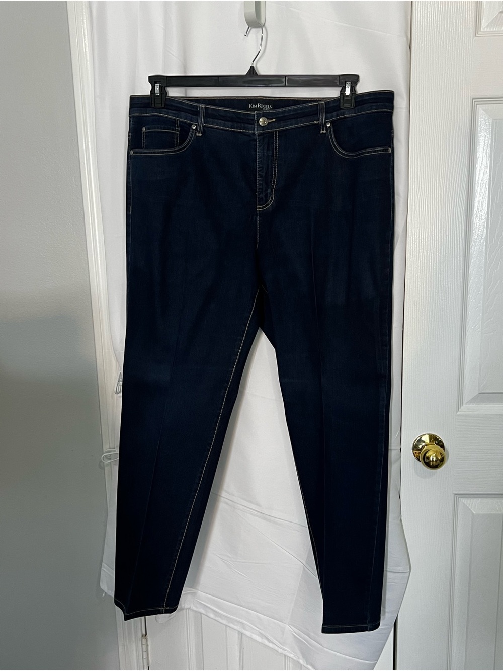 Kim Rogers Dark Indigo Straight Leg Jeans